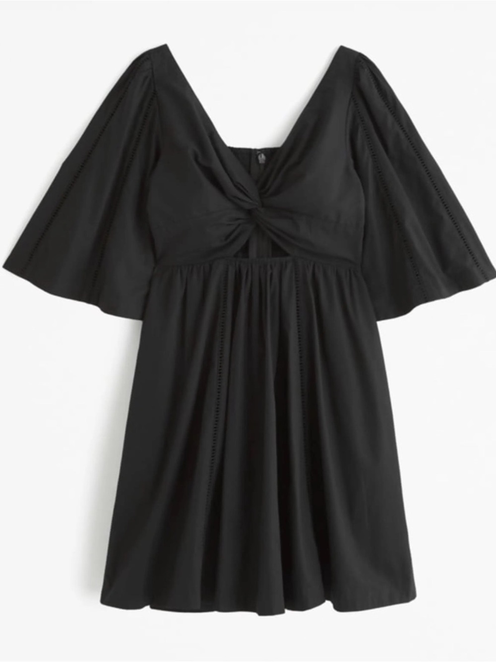 A&F Cutout Poplin Mini Dress